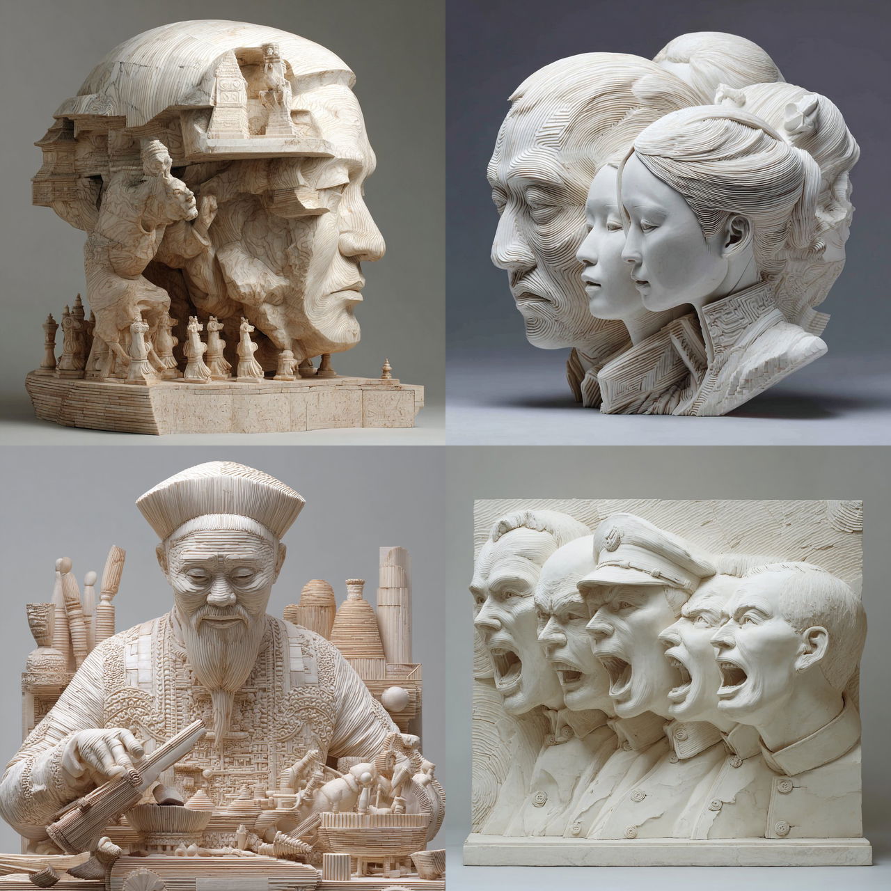 Li Hongbo style, Midjourney V7, render 1 of 4