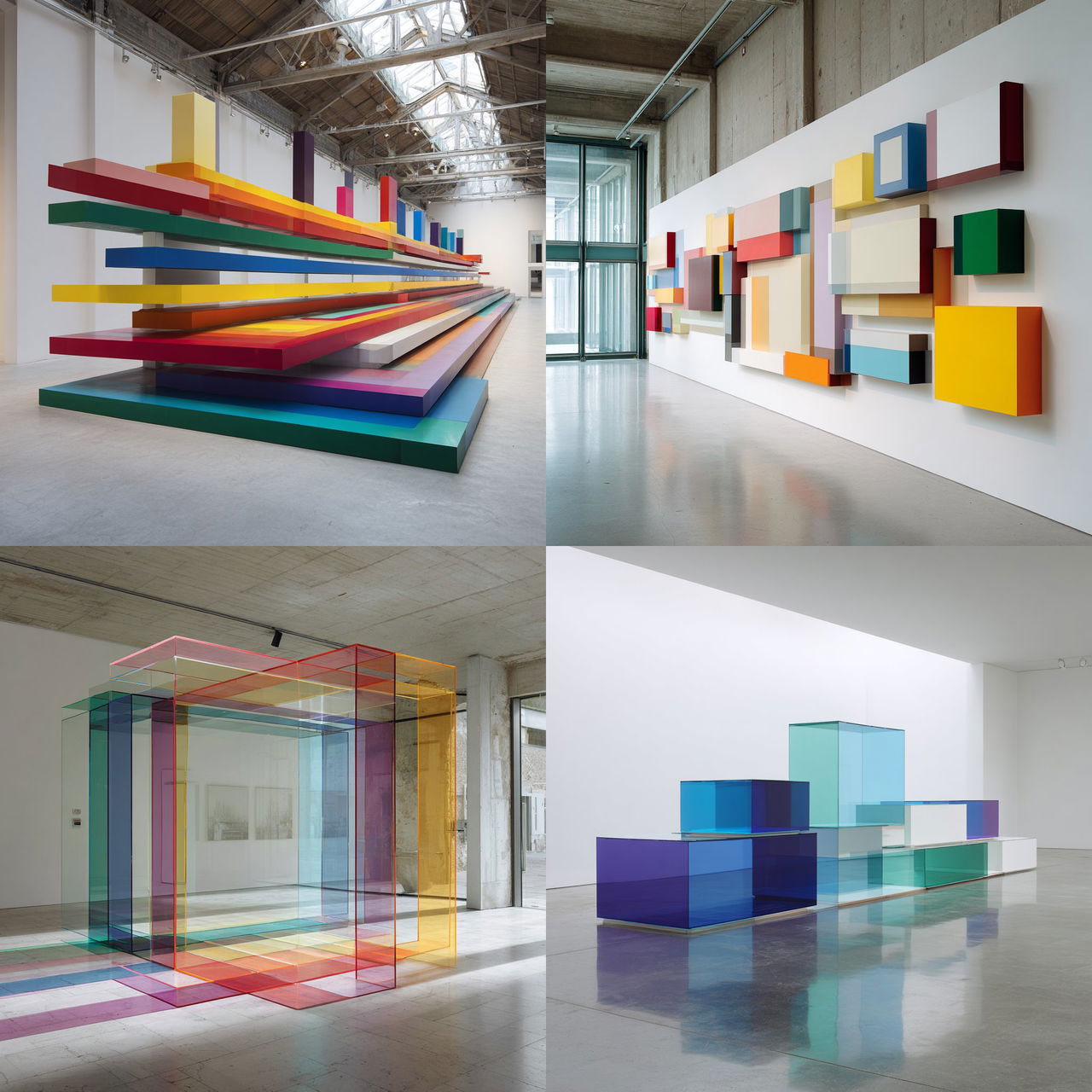 Liam Gillick style, Midjourney V7, render 1 of 4