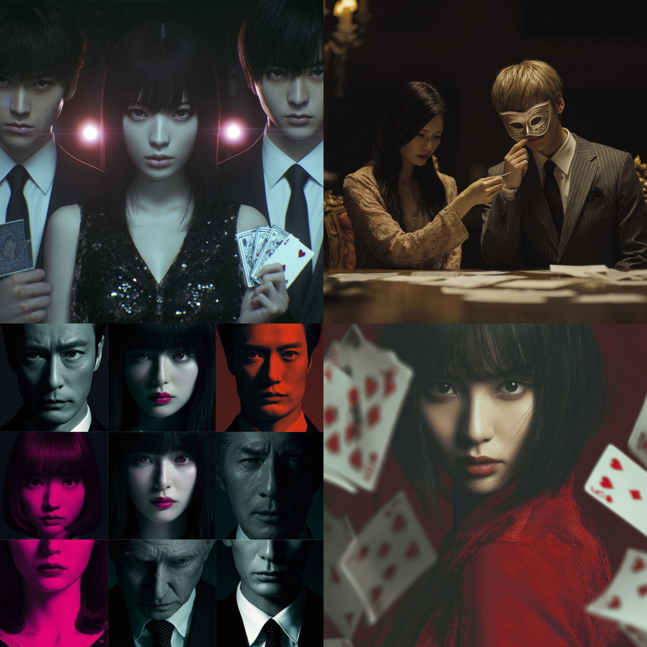 Liar Game style, Midjourney V7, render 1 of 4