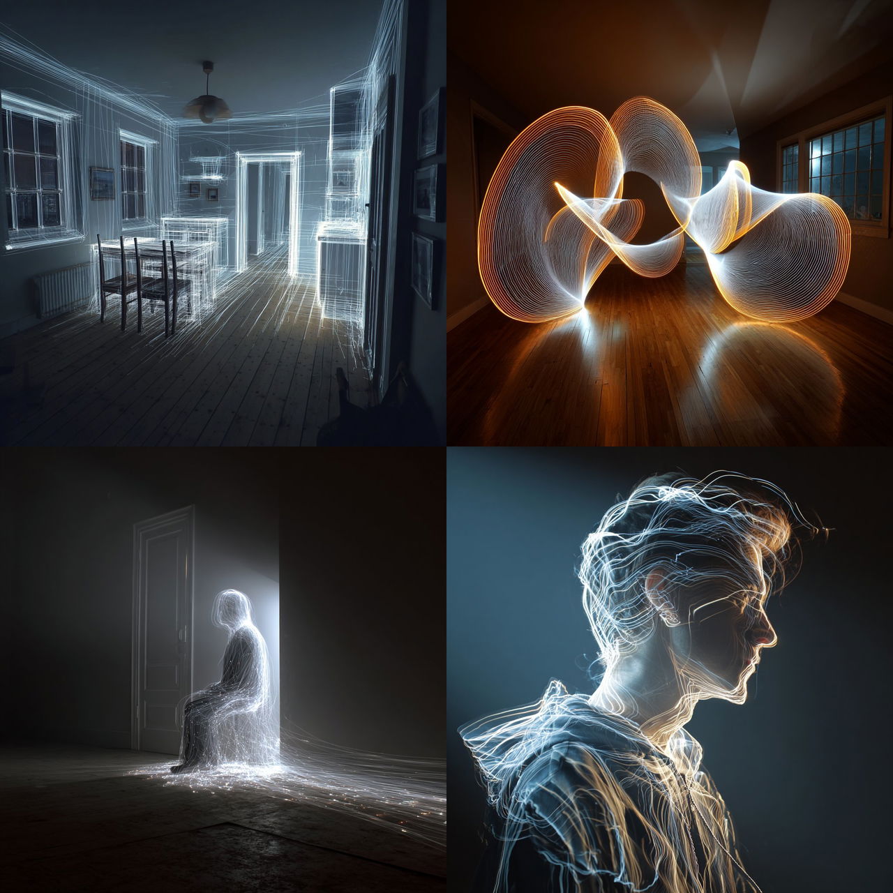 Light tracing style, Midjourney V7, render 1 of 4