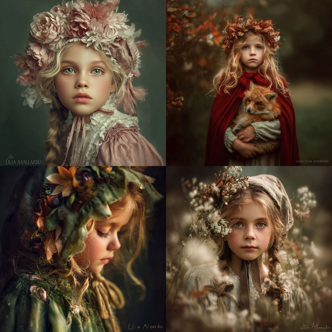 Lilia Alvarado style, Midjourney V7, render 1 of 4