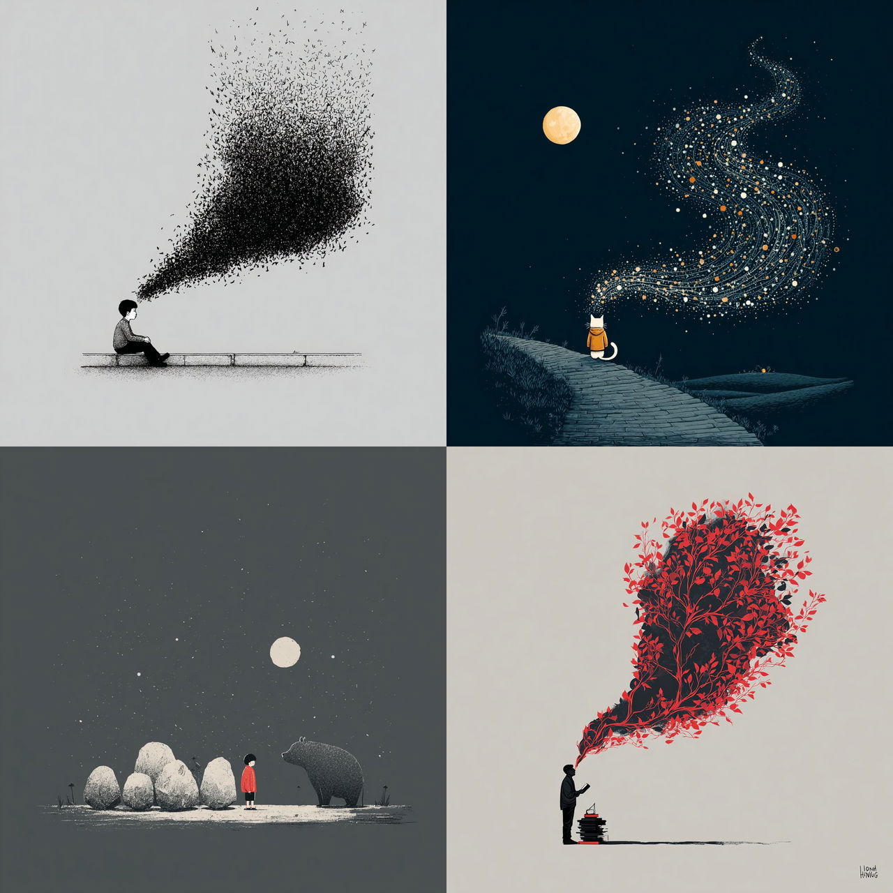 Lim Heng Swee style, Midjourney V7, render 1 of 4