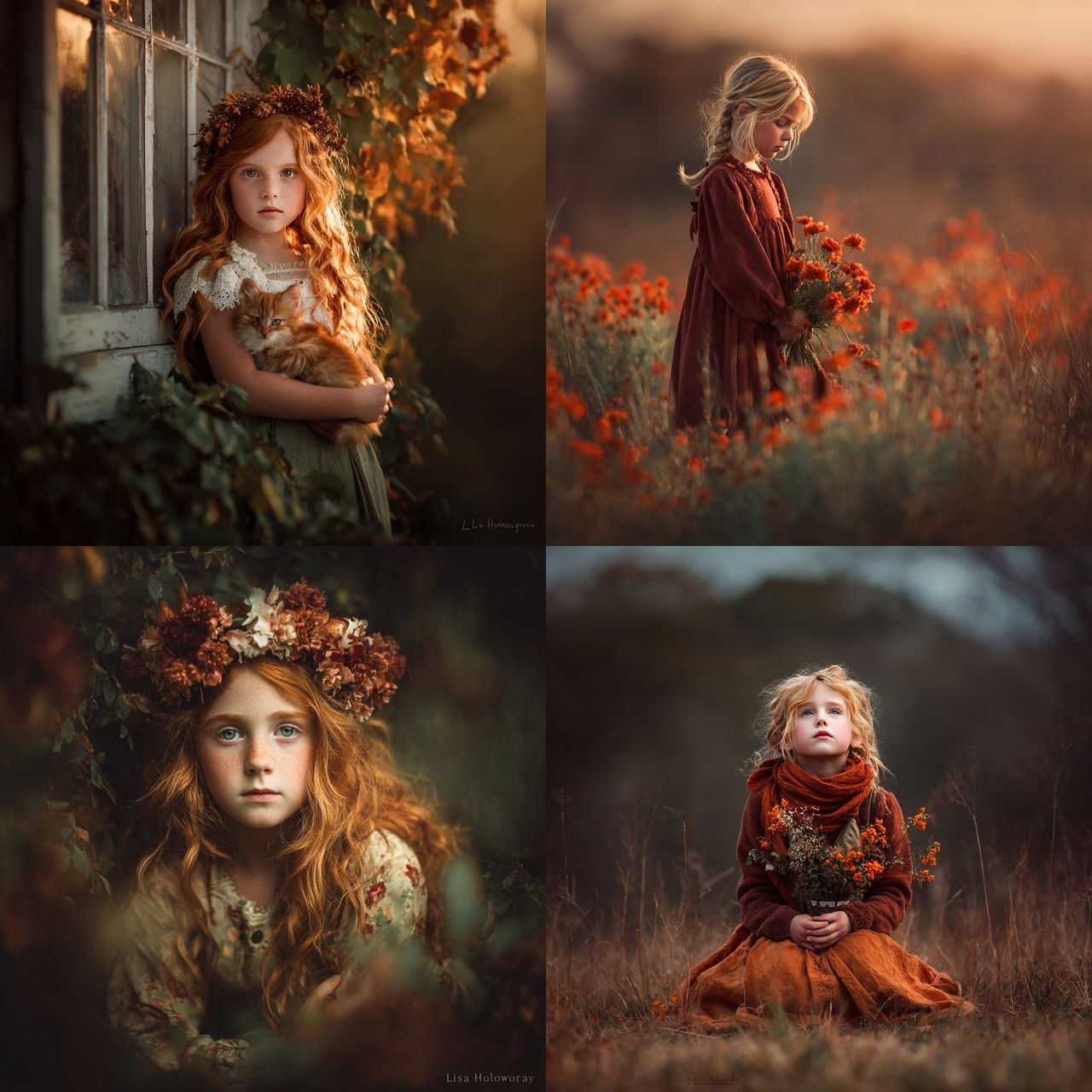 Lisa Holloway style, Midjourney V7, render 1 of 4