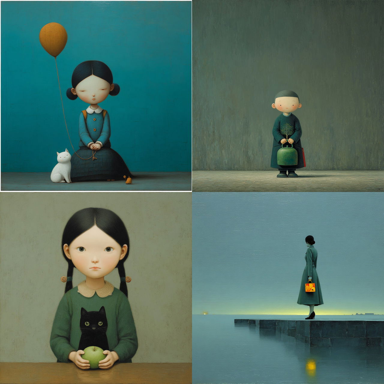 Liu Ye style, Midjourney V7, render 1 of 4
