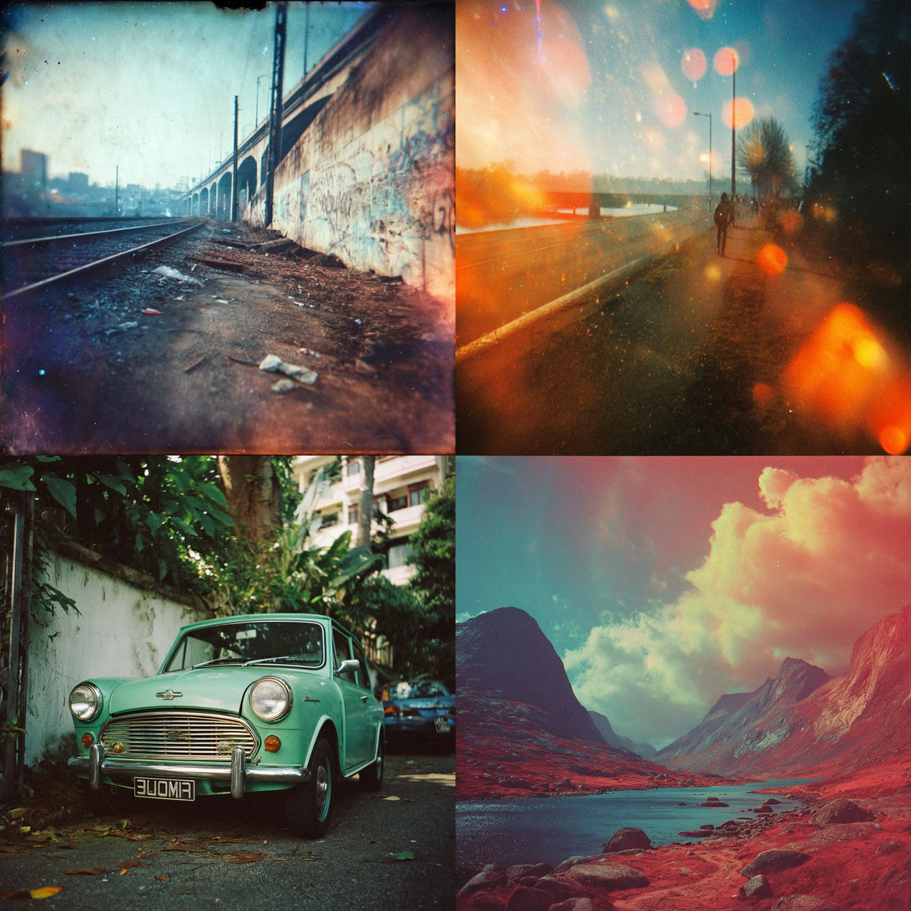 Lomography style, Midjourney V7, render 1 of 4