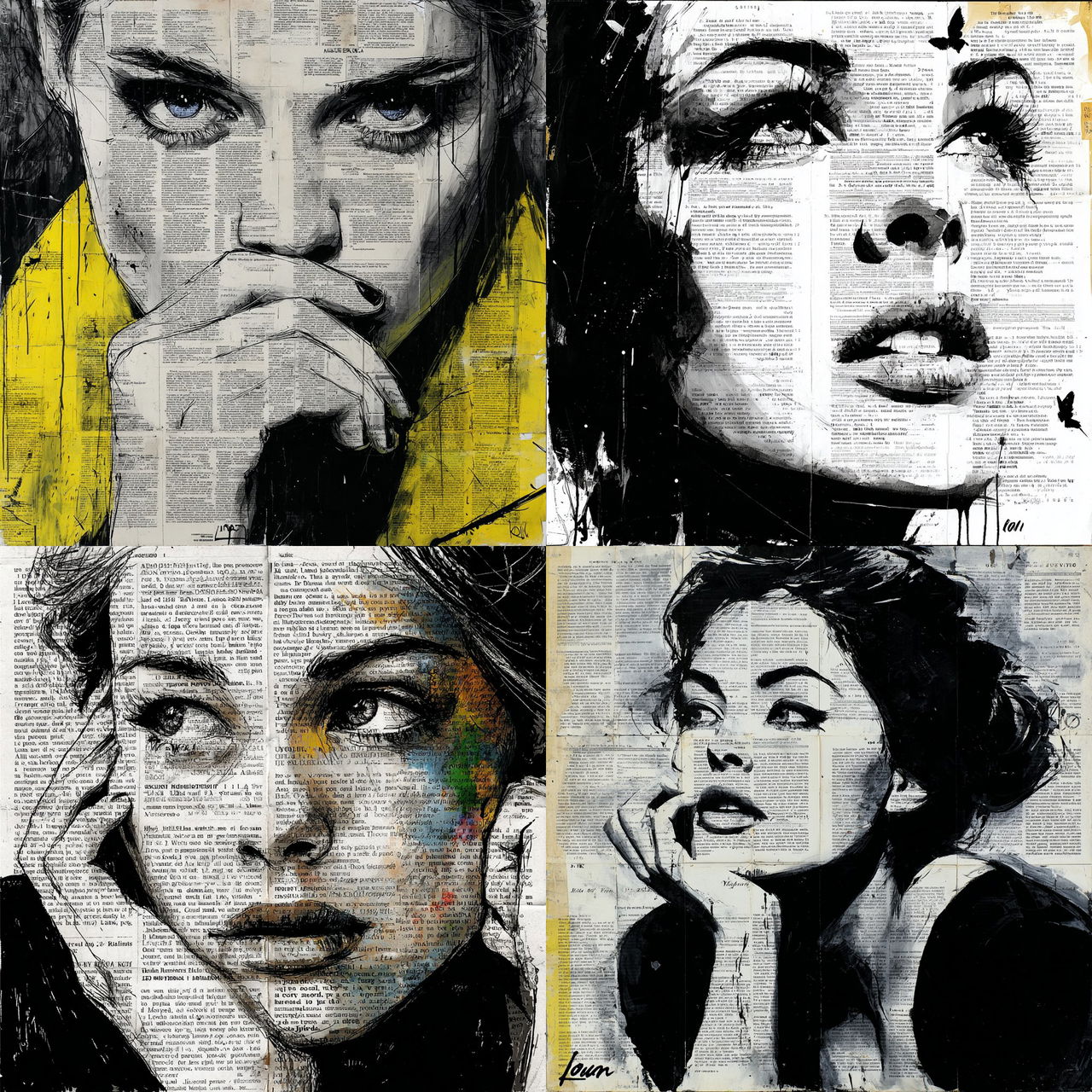 Loui Jover style, Midjourney V7, render 1 of 4