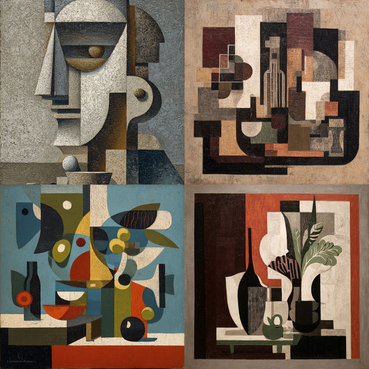 Louis Marcoussis style, Midjourney V7, render 1 of 4