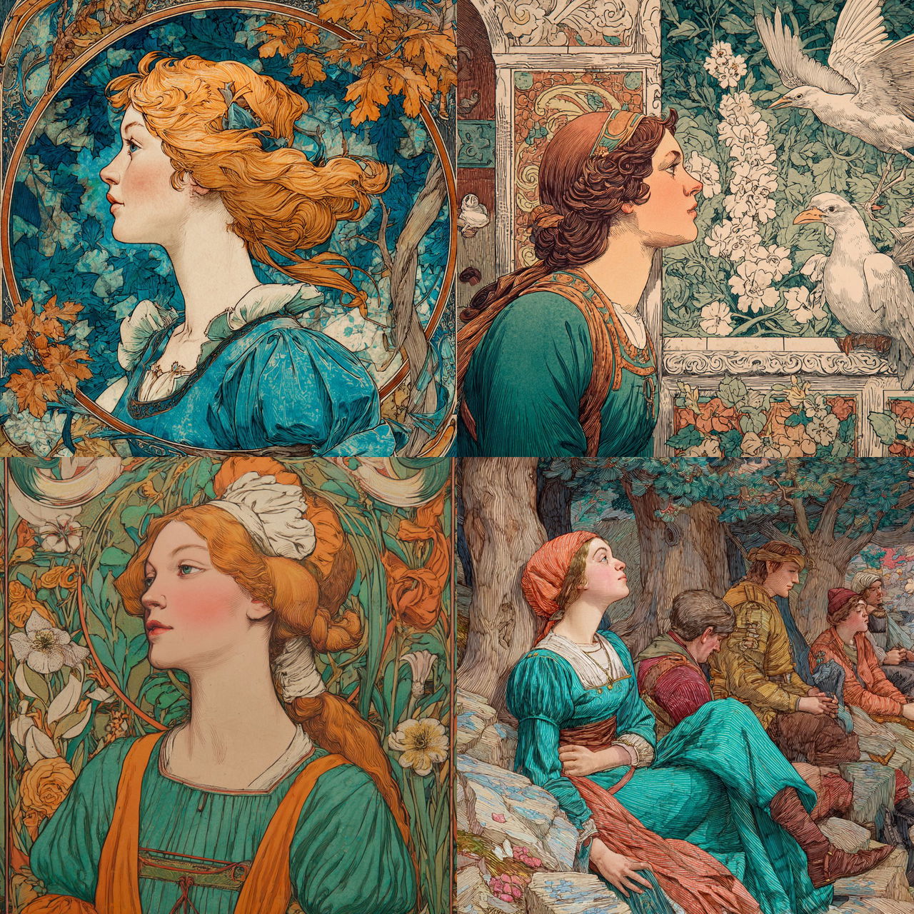 Louis Rhead style, Midjourney V7, render 1 of 4