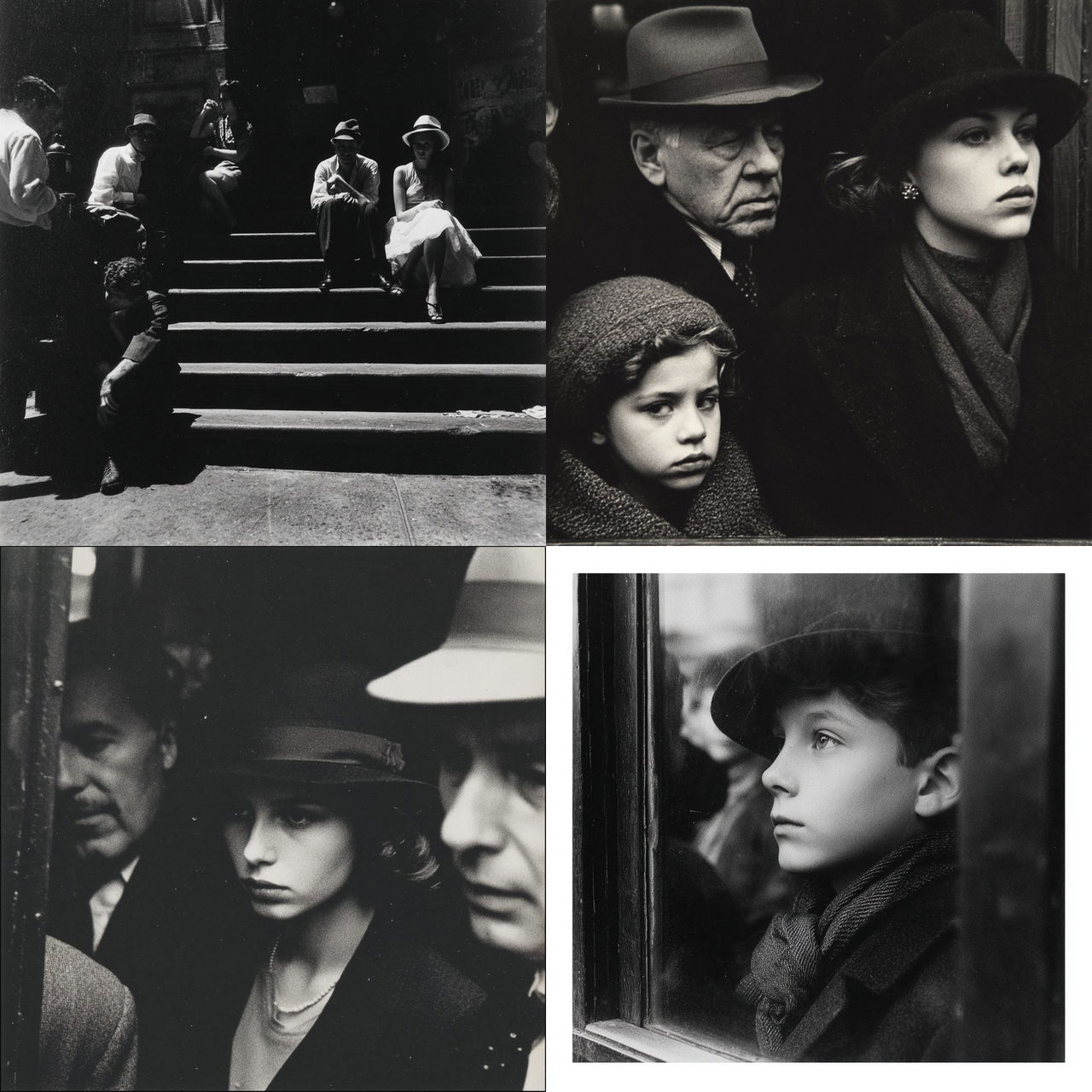 Louis Stettner style, Midjourney V7, render 1 of 4