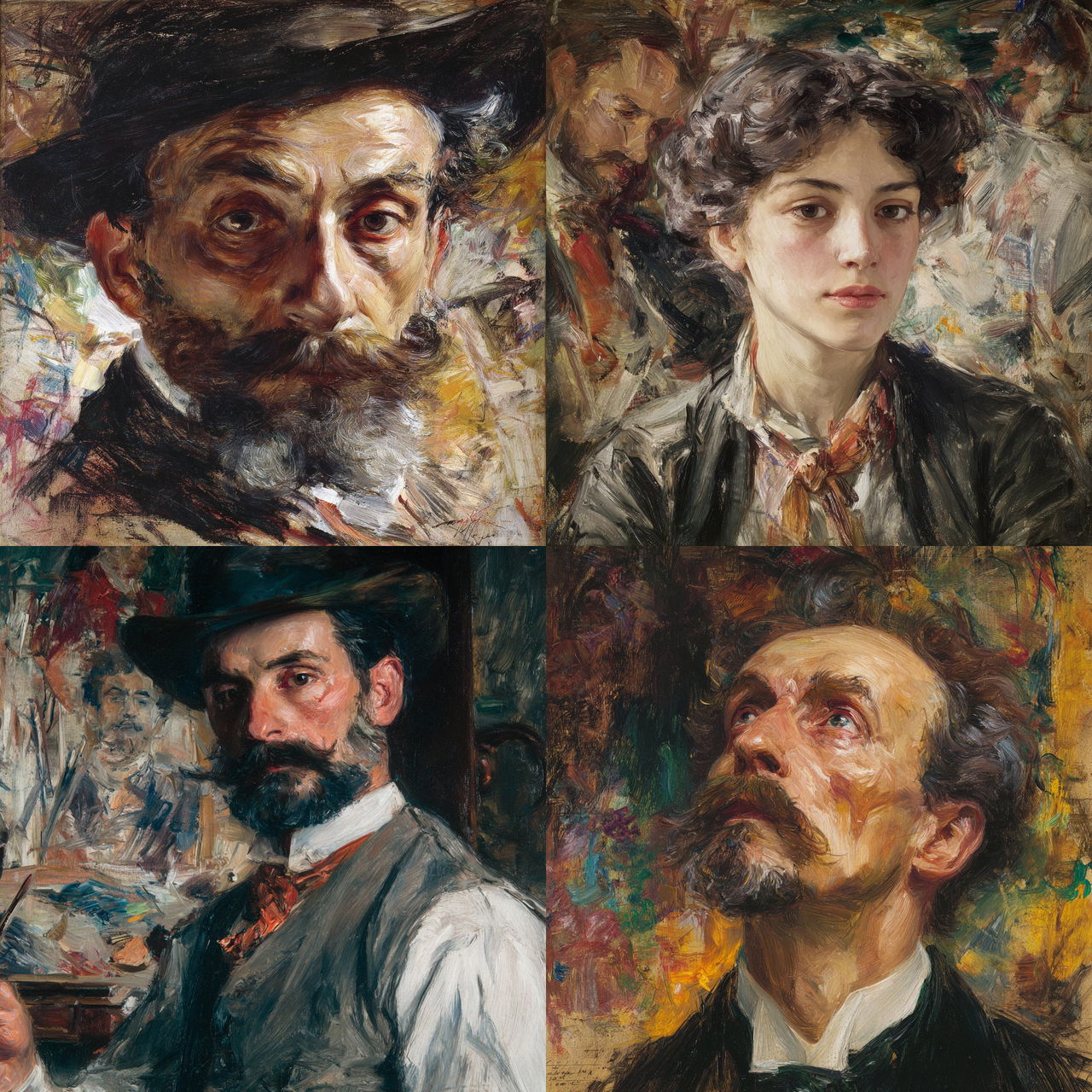 Lovis Corinth style, Midjourney V7, render 1 of 4