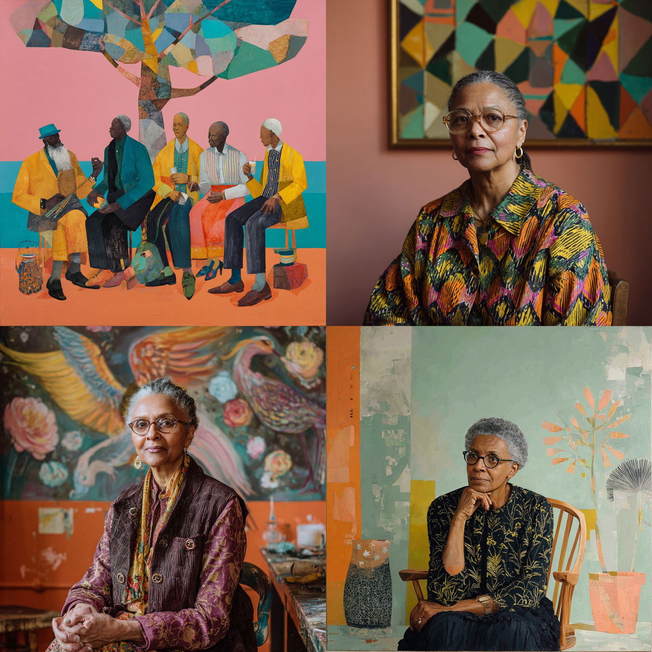Lubaina Himid style, Midjourney V7, render 1 of 4