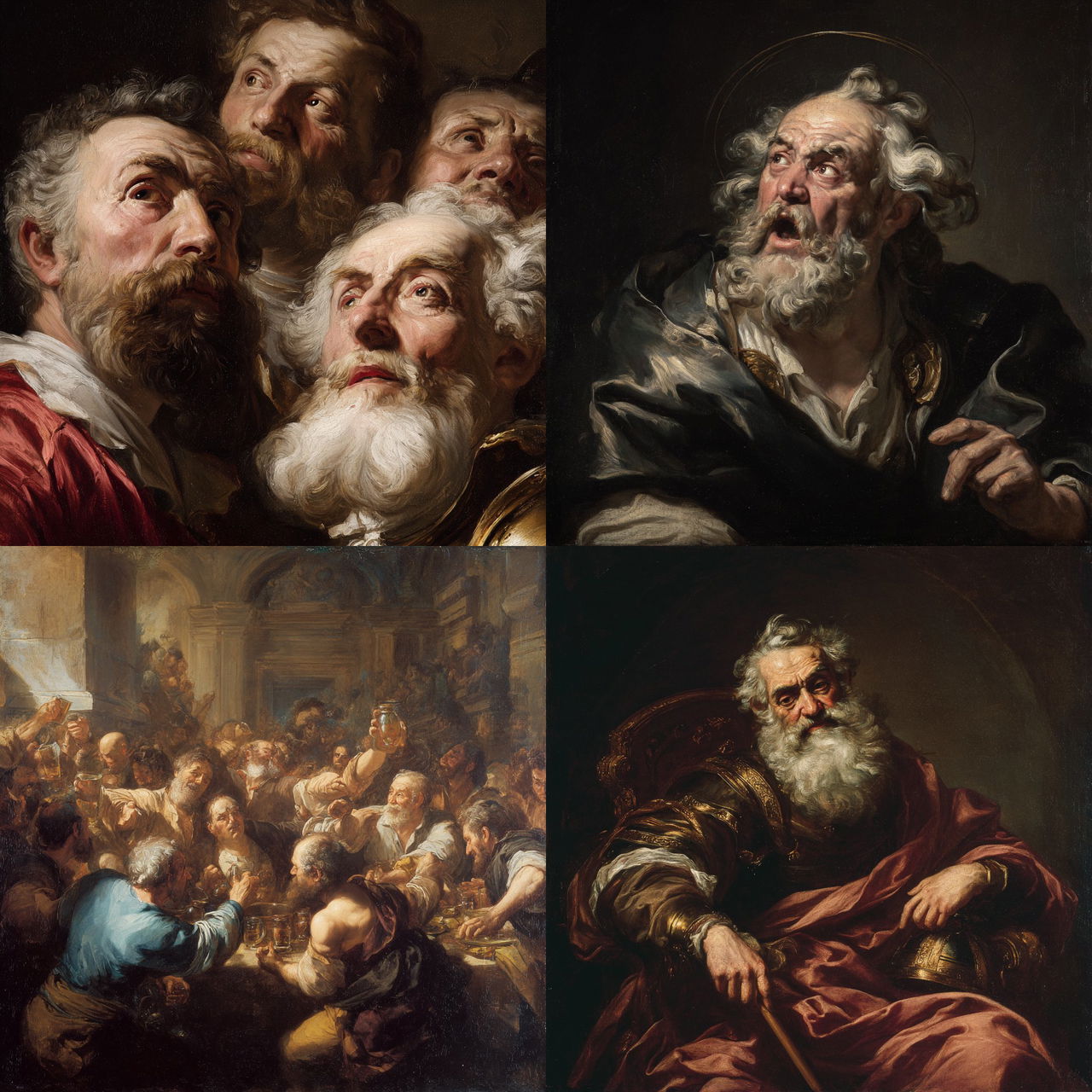 Luca Giordano style, Midjourney V7, render 1 of 4