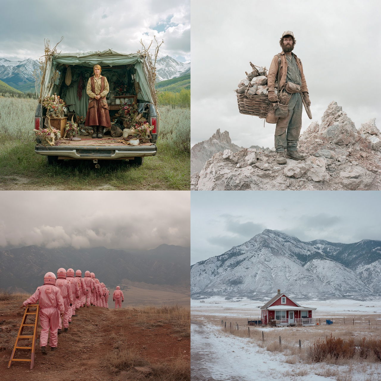Lucas Foglia style, Midjourney V7, render 1 of 4