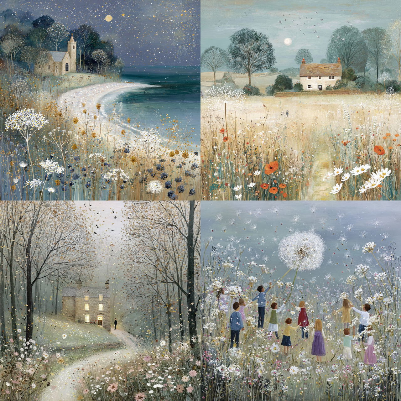 Lucy Grossmith style, Midjourney V7, render 1 of 4