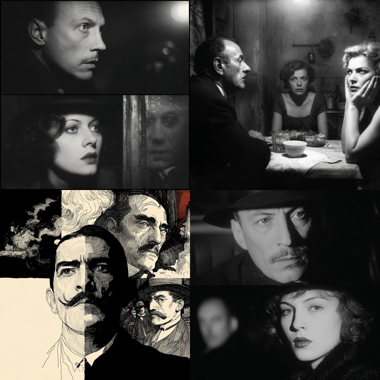 Luis Bunuel style, Midjourney V7, render 1 of 4