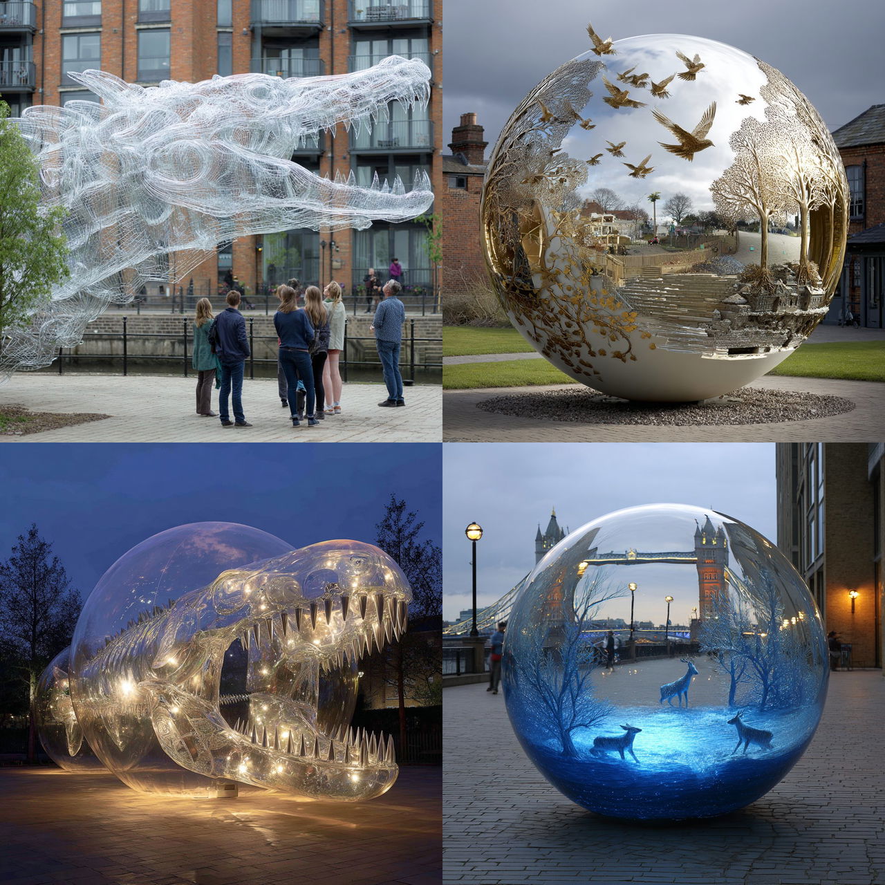 Luke Jerram style, Midjourney V7, render 1 of 4