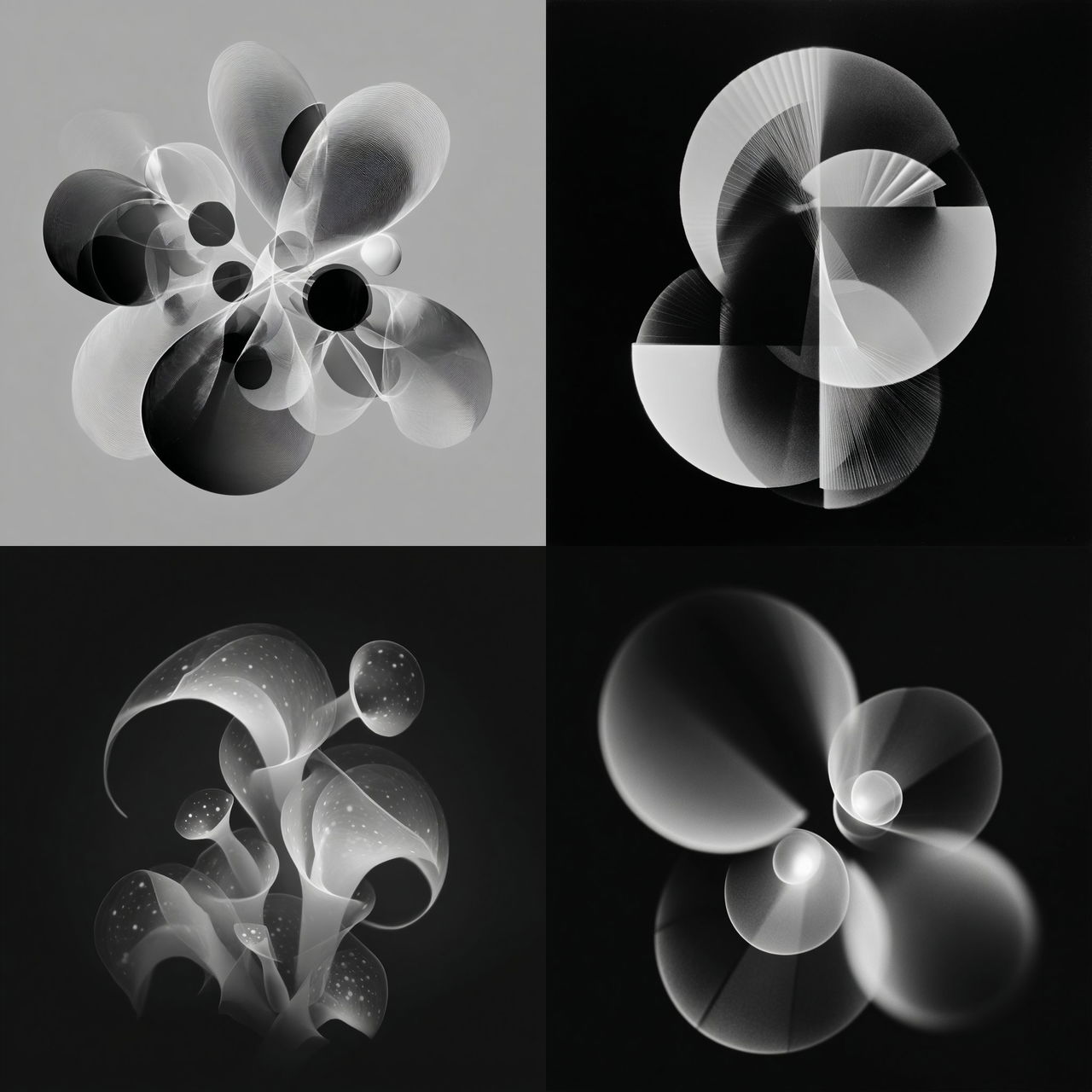 Luminogram style, Midjourney V7, render 1 of 4