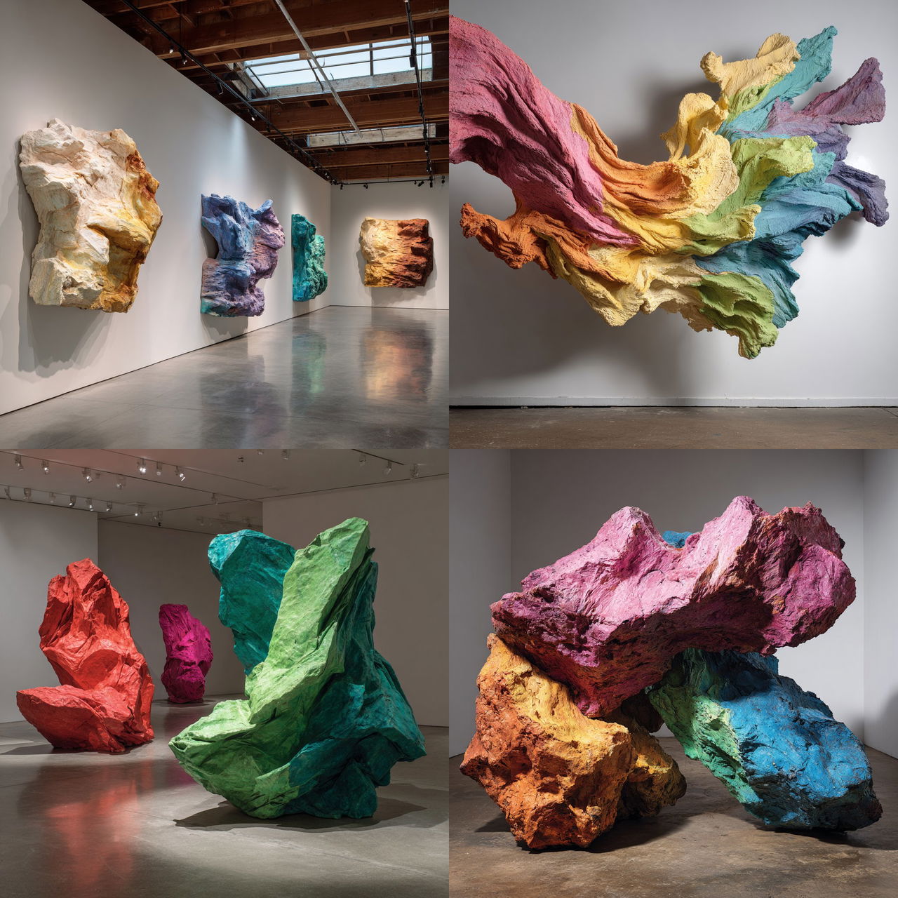 Lynda Benglis style, Midjourney V7, render 1 of 4