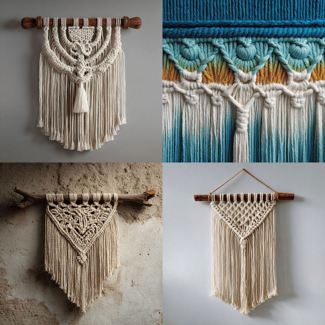 Macrame style, Midjourney V7, render 1 of 4