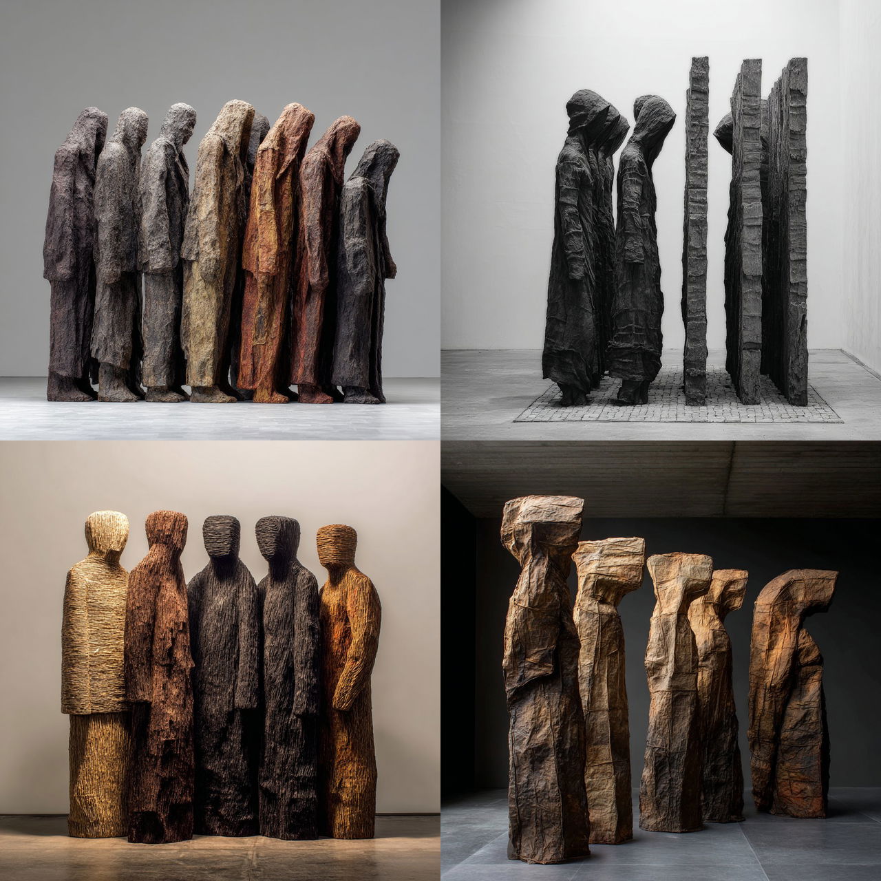 Magdalena Abakanowicz style, Midjourney V7, render 1 of 4