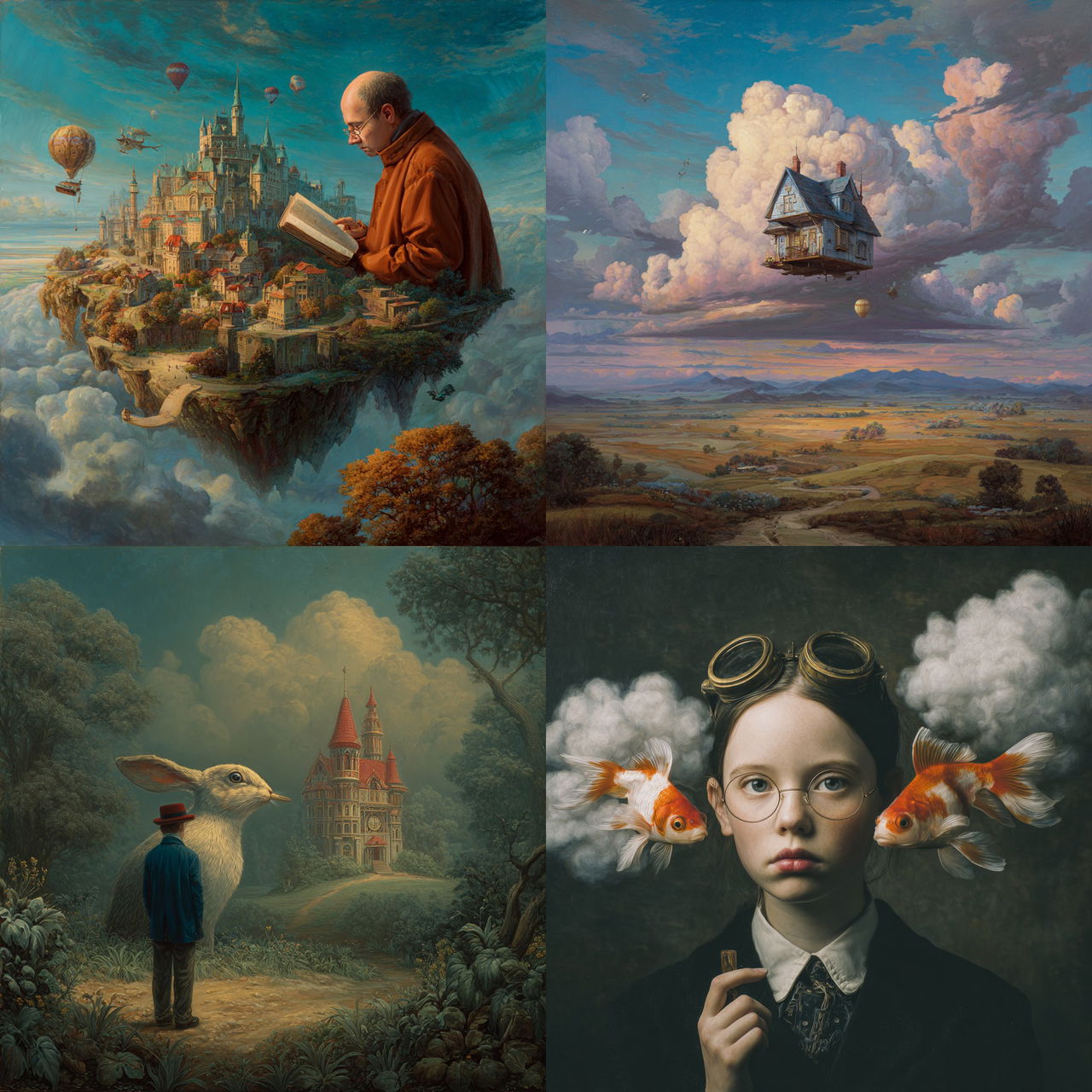 Magic realism style, Midjourney V7, render 1 of 4