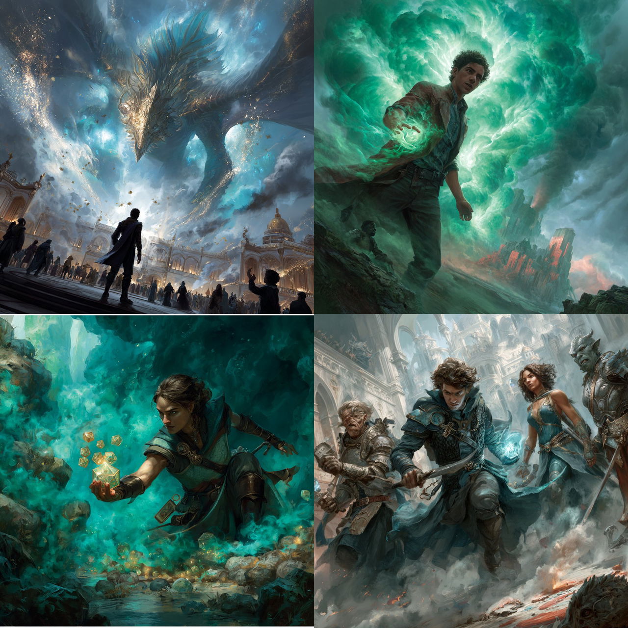 Magic: The Gathering style, Midjourney V7, render 1 of 4