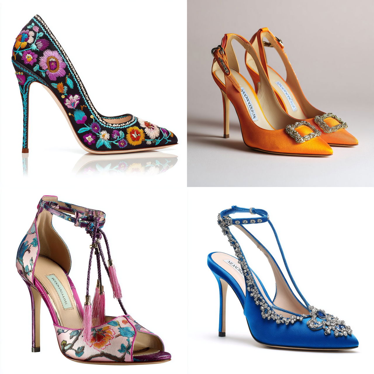 Manolo Blahnik style, Midjourney V7, render 1 of 4
