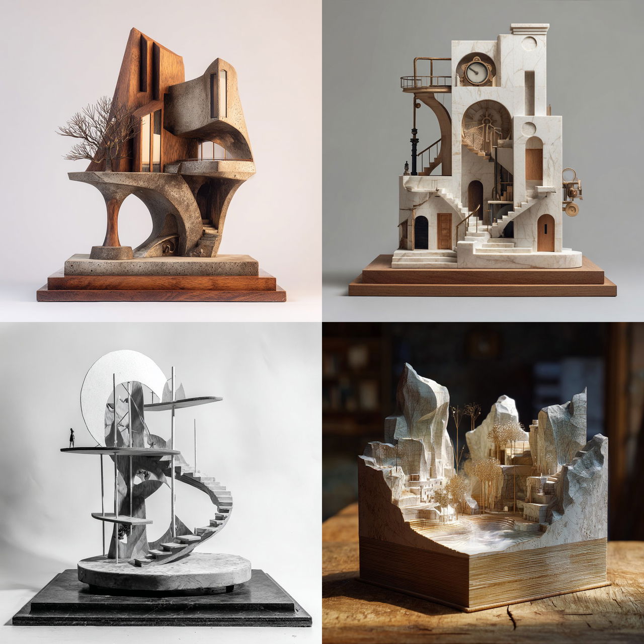 Maquette style, Midjourney V7, render 1 of 4