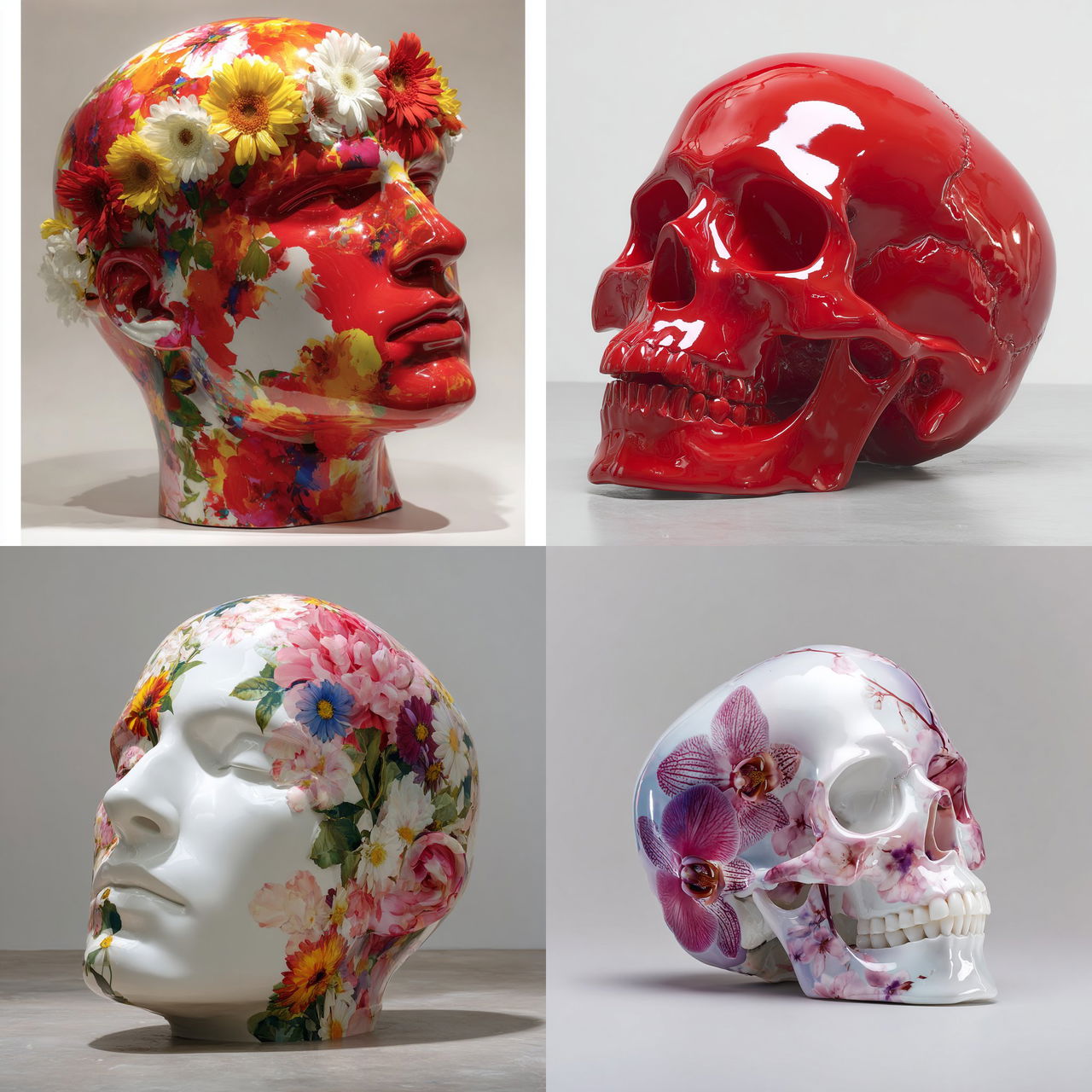 Marc Quinn style, Midjourney V7, render 1 of 4