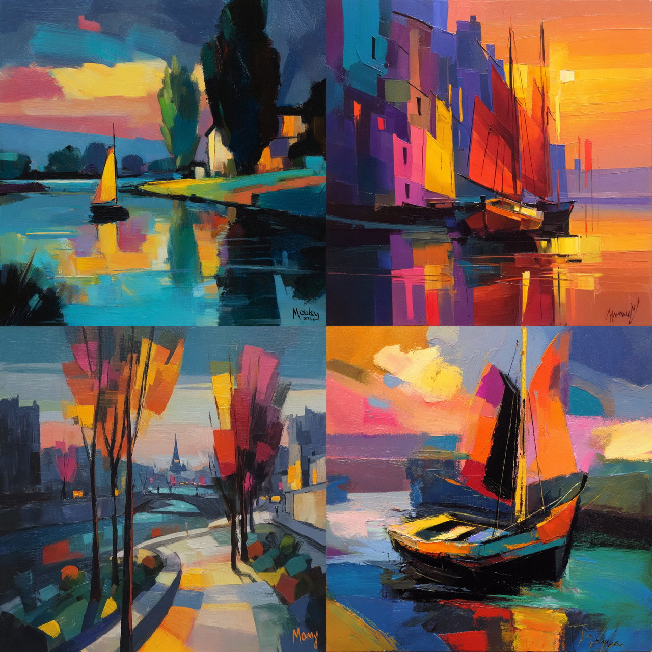 Marcel Mouly style, Midjourney V7, render 1 of 4