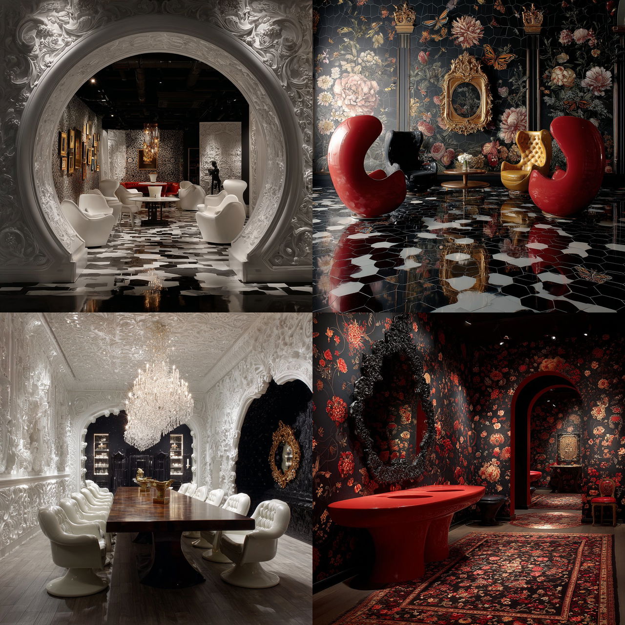 Marcel Wanders style, Midjourney V7, render 1 of 4