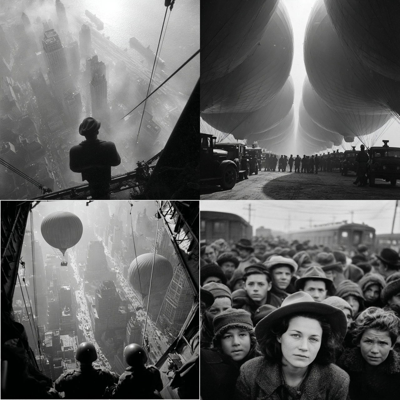 Margaret Bourke-White style, Midjourney V7, render 1 of 4