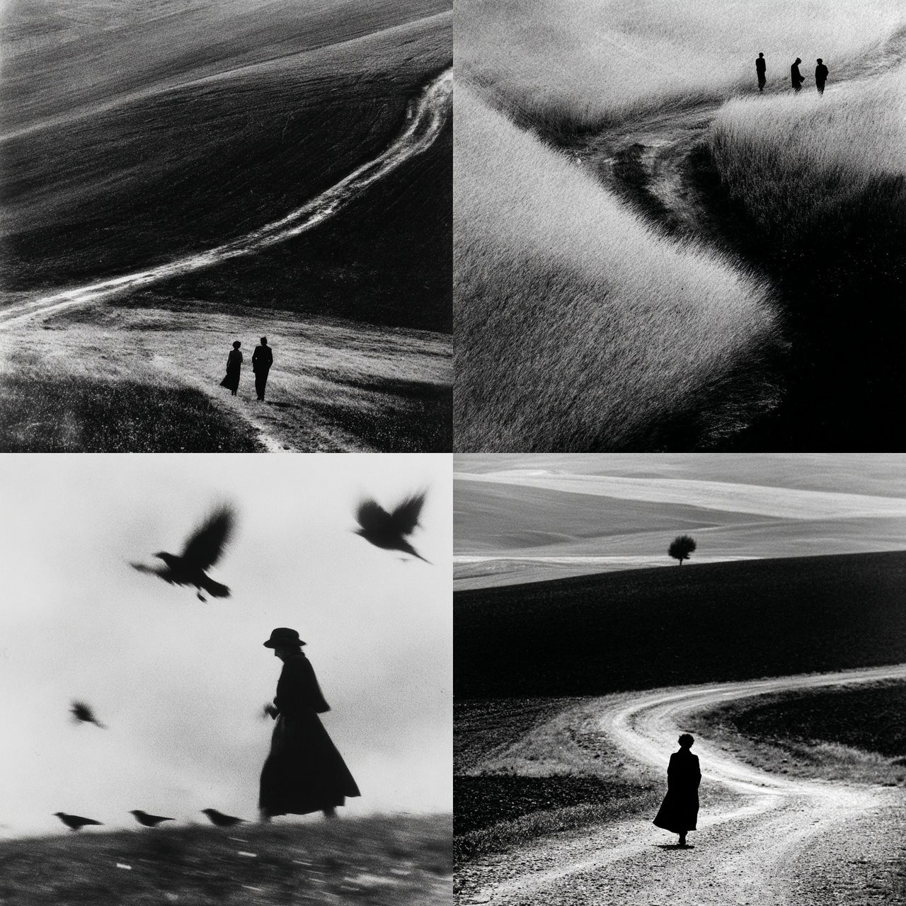 Mario Giacomelli style, Midjourney V7, render 1 of 4