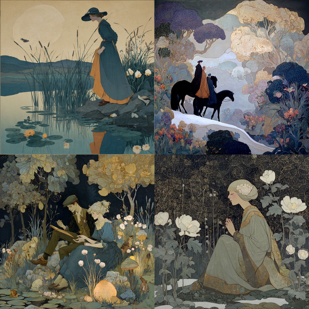 Marjorie Miller style, Midjourney V7, render 1 of 4