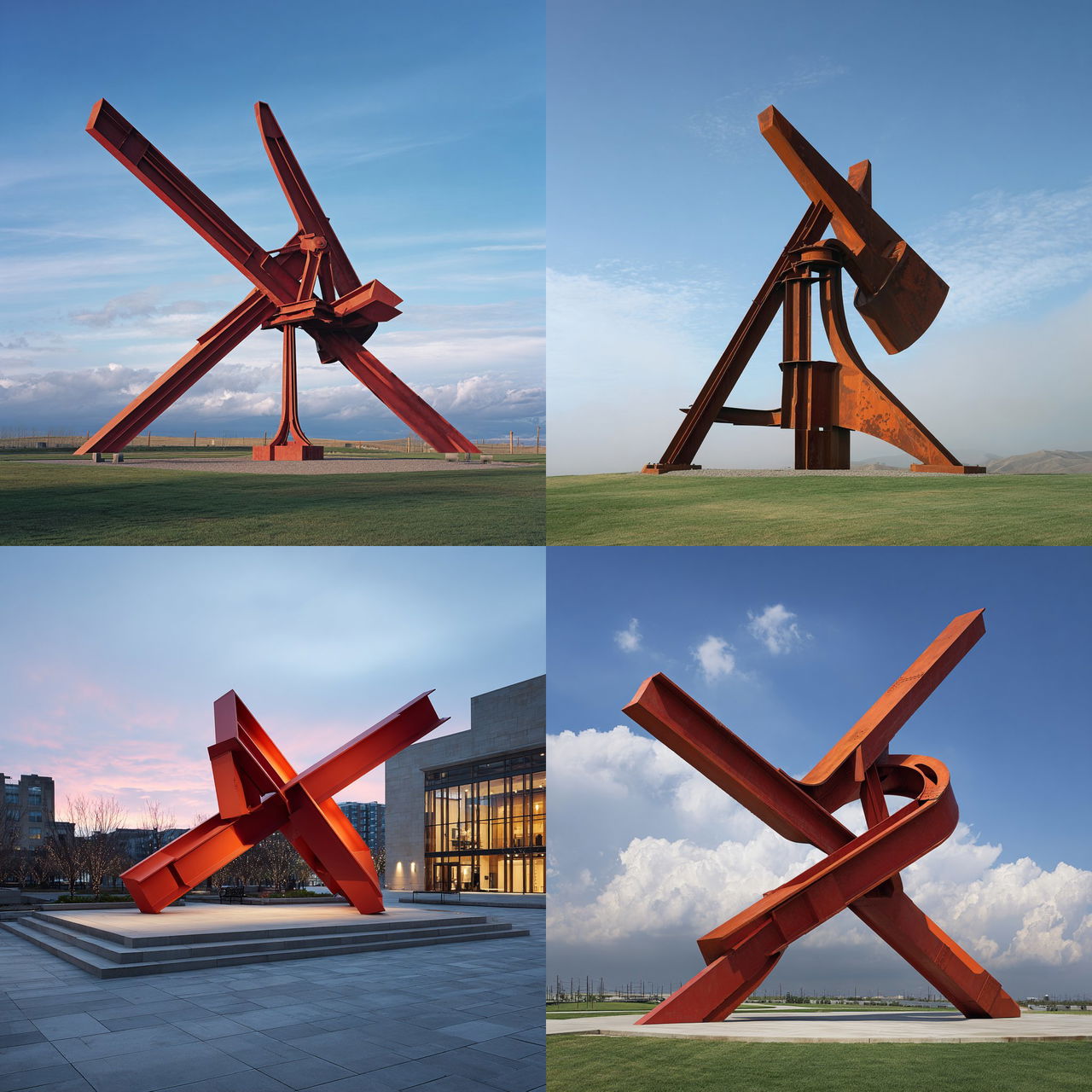 Mark di Suvero style, Midjourney V7, render 1 of 4