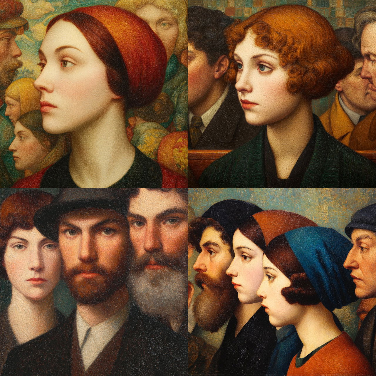 Mark Gertler style, Midjourney V7, render 1 of 4