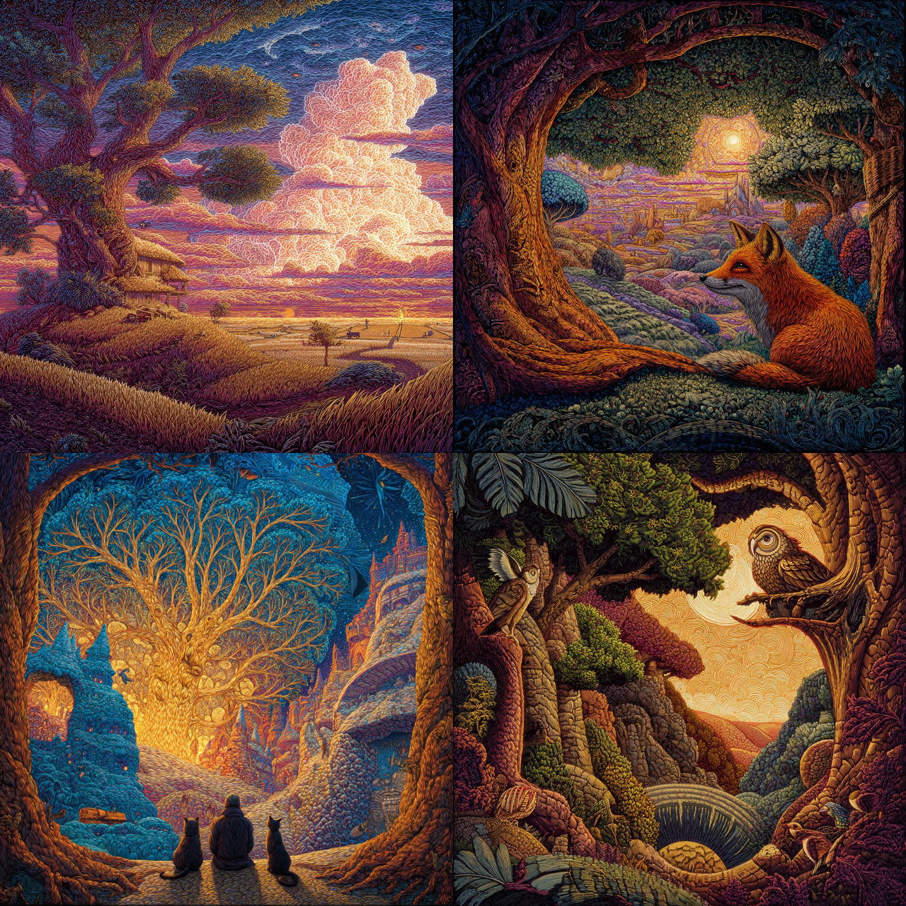 Mark Henson style, Midjourney V7, render 1 of 4