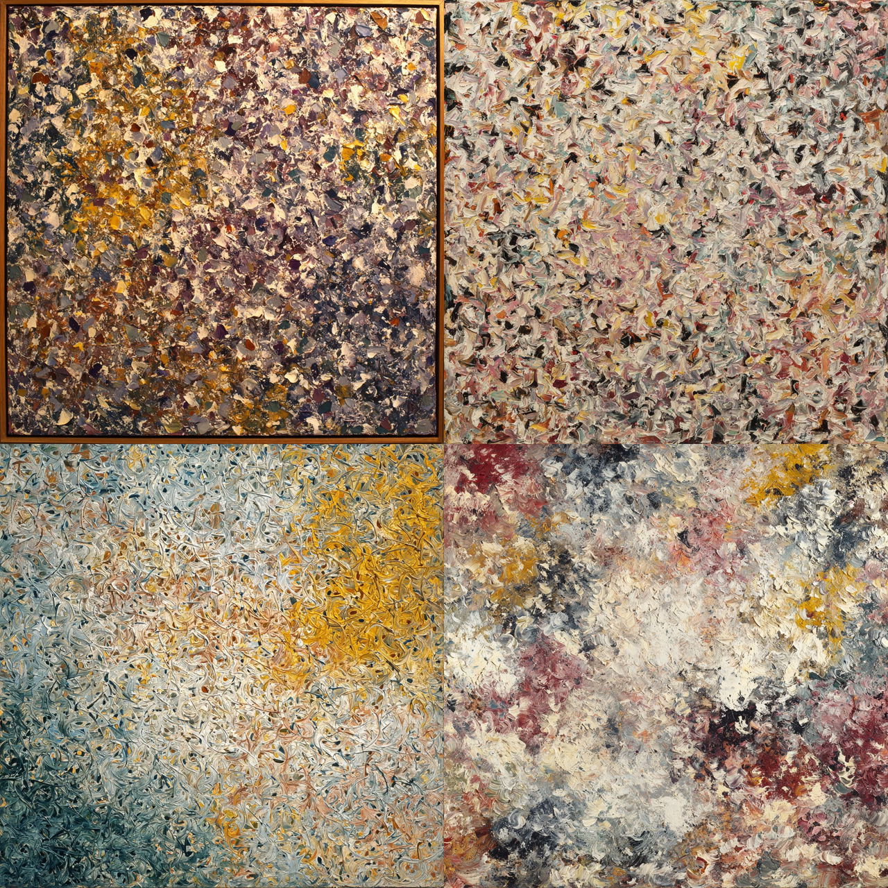 Mark Tobey style, Midjourney V7, render 1 of 4