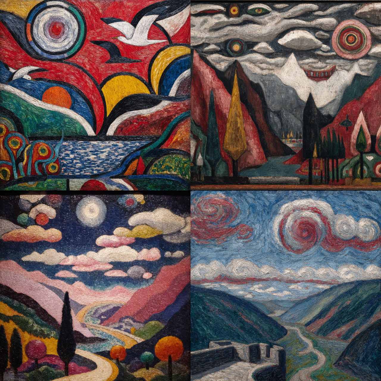 Marsden Hartley style, Midjourney V7, render 1 of 4