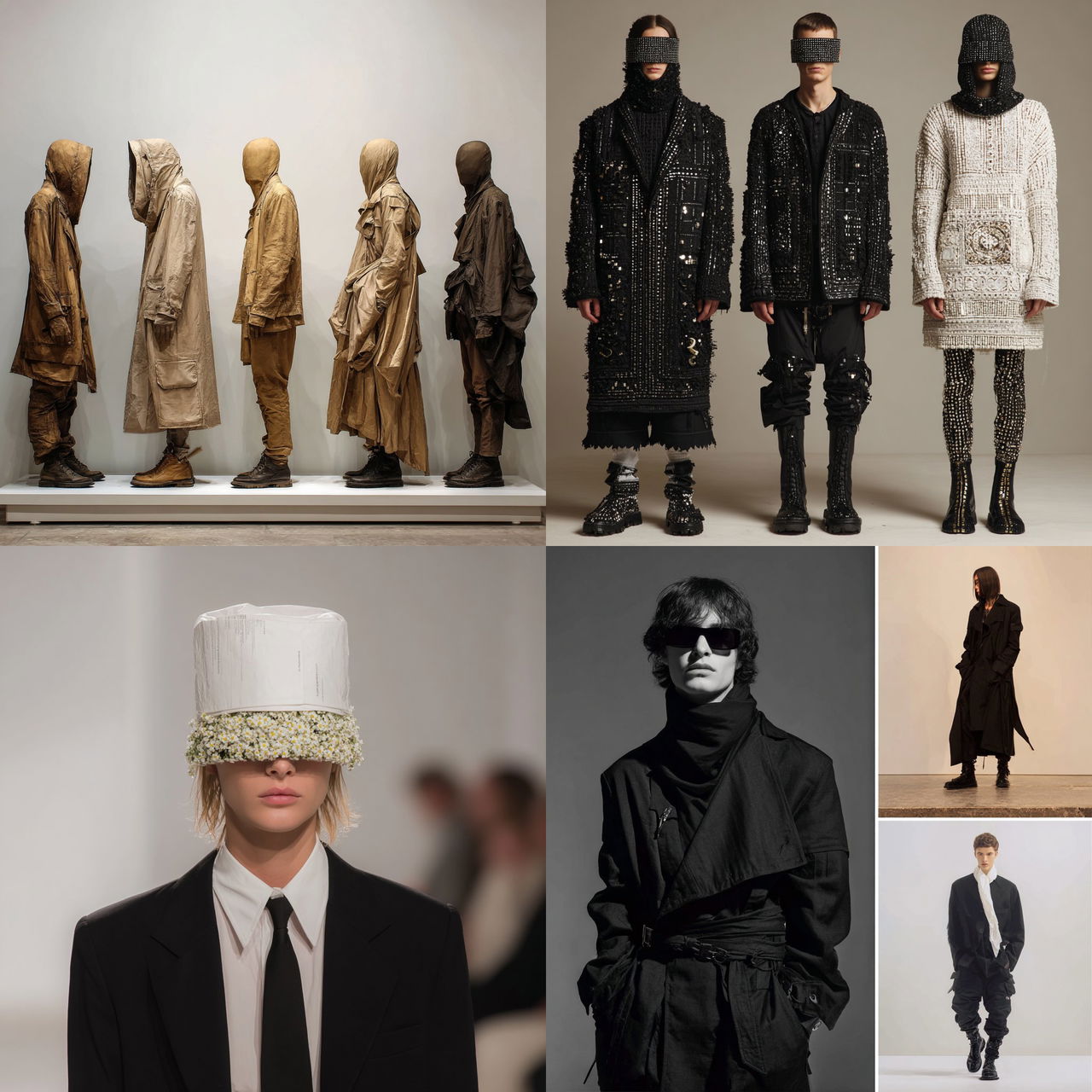 Martin Margiela style, Midjourney V7, render 1 of 4