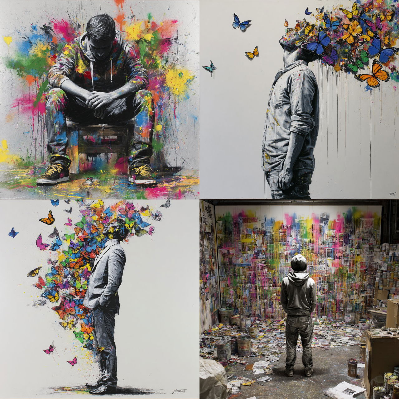 Martin Whatson style, Midjourney V7, render 1 of 4