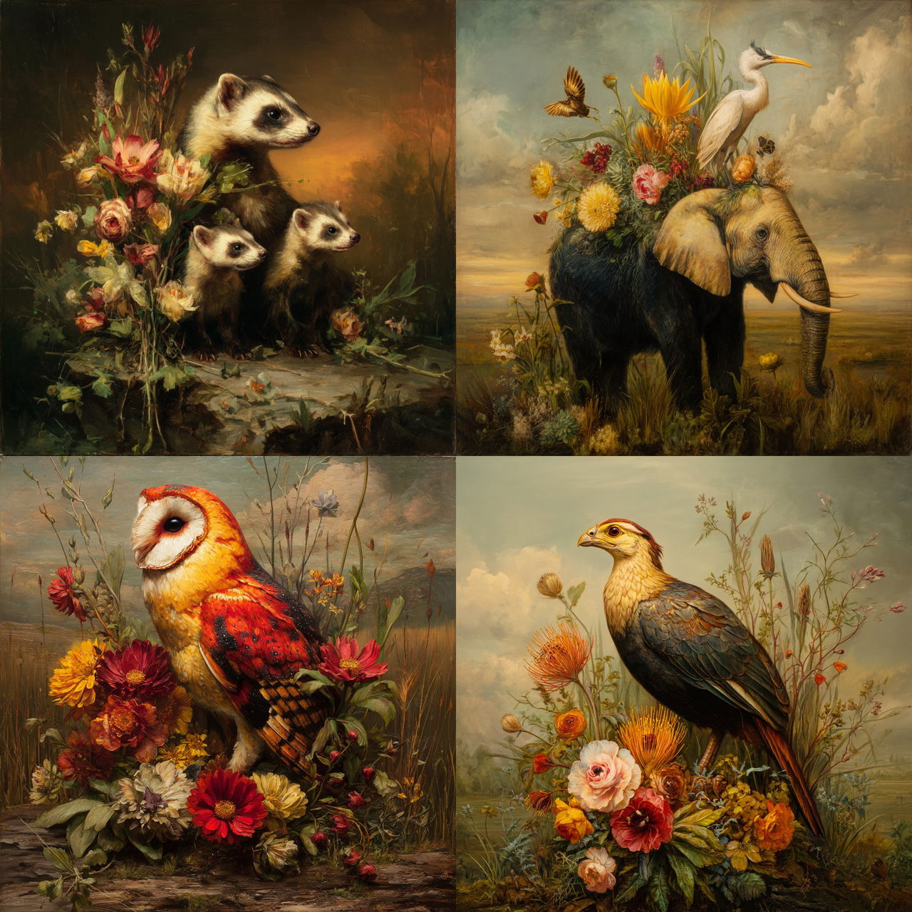 Martin Wittfooth style, Midjourney V7, render 1 of 4