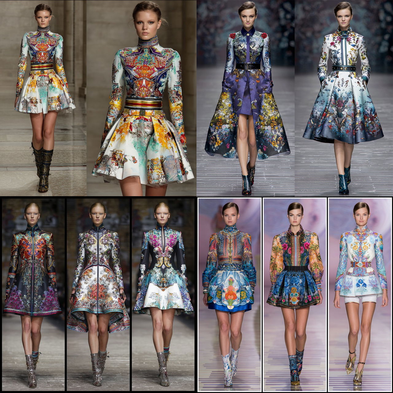 Mary Katrantzou style, Midjourney V7, render 1 of 4