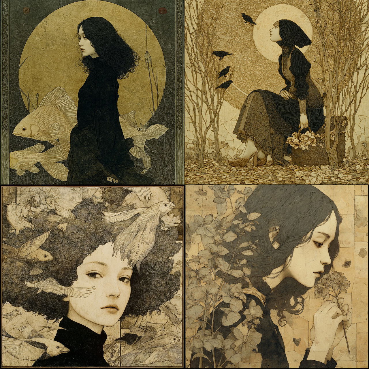 Masaaki Sasamoto style, Midjourney V7, render 1 of 4