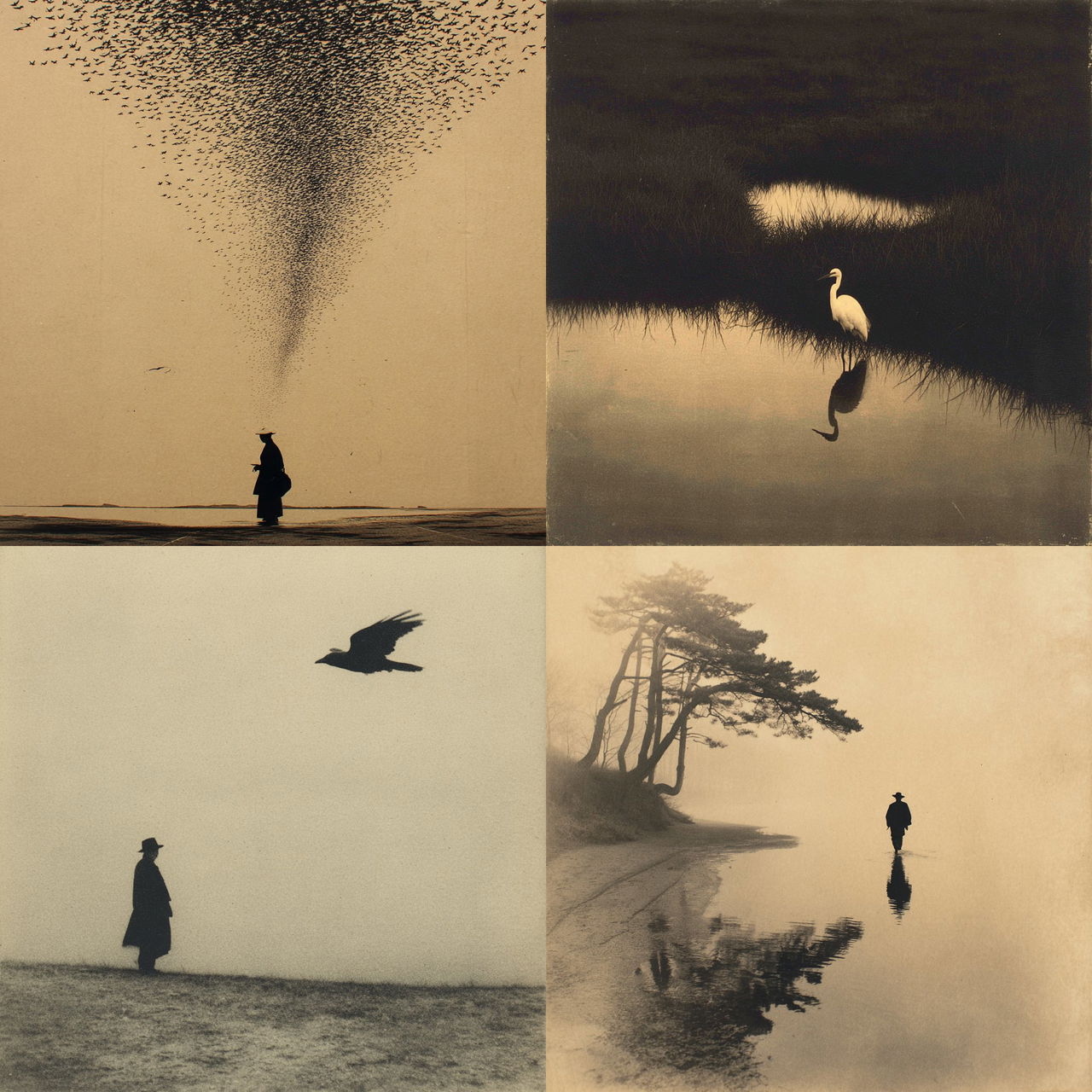 Masao Yamamoto style, Midjourney V7, render 1 of 4