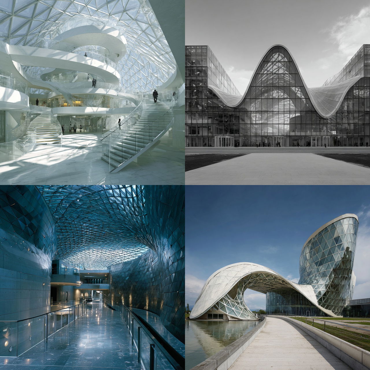 Massimiliano Fuksas style, Midjourney V7, render 1 of 4