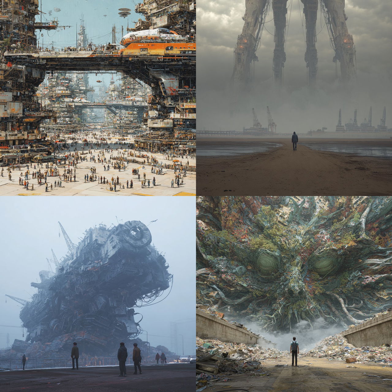 Massive scale style, Midjourney V7, render 1 of 4