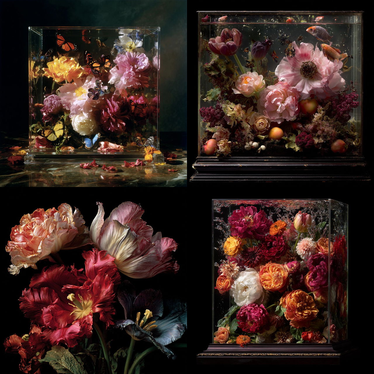 Mat Collishaw style, Midjourney V7, render 1 of 4