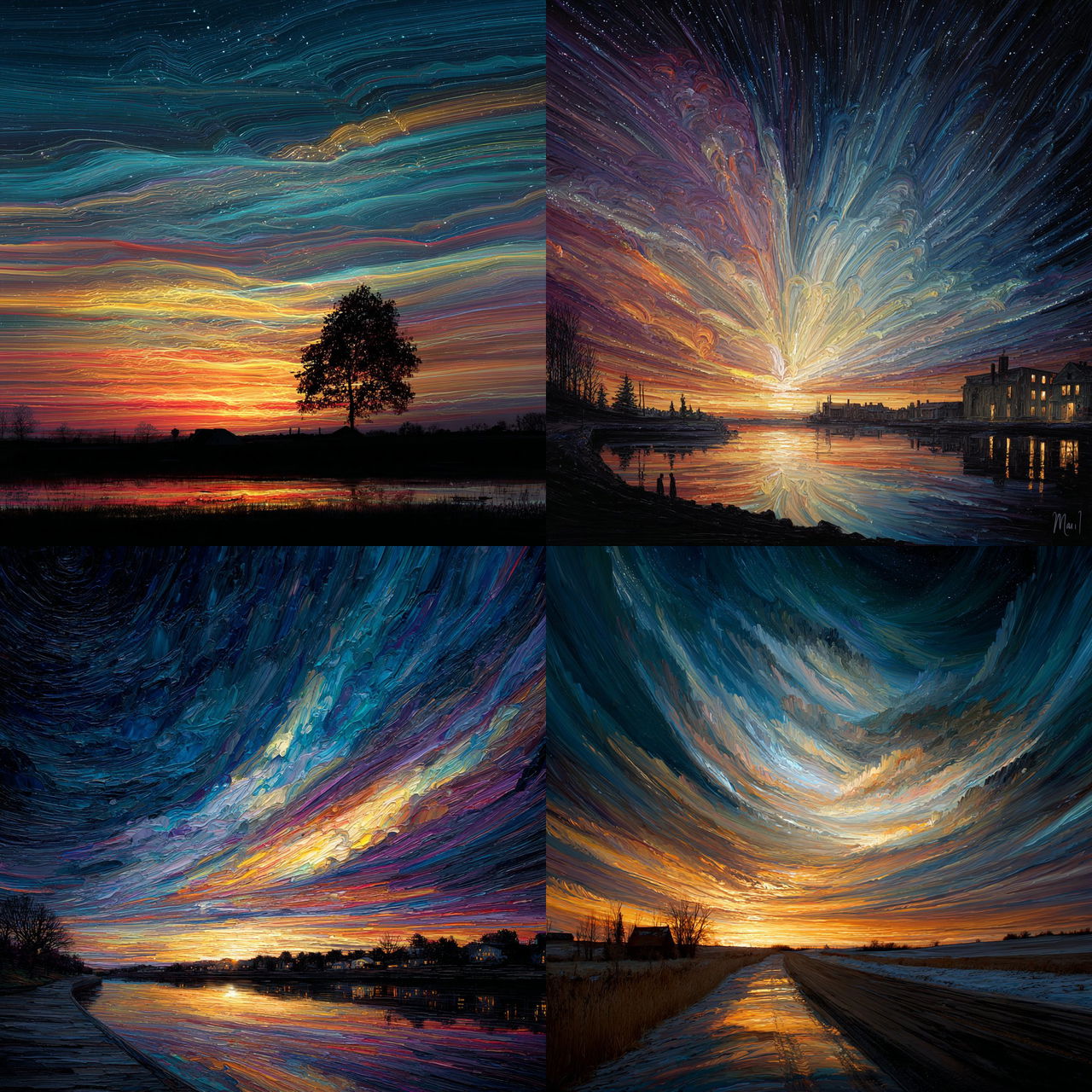 Matt Molloy style, Midjourney V7, render 1 of 4
