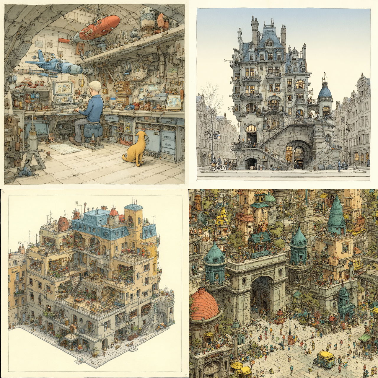 Mattias Adolfsson style, Midjourney V7, render 1 of 4